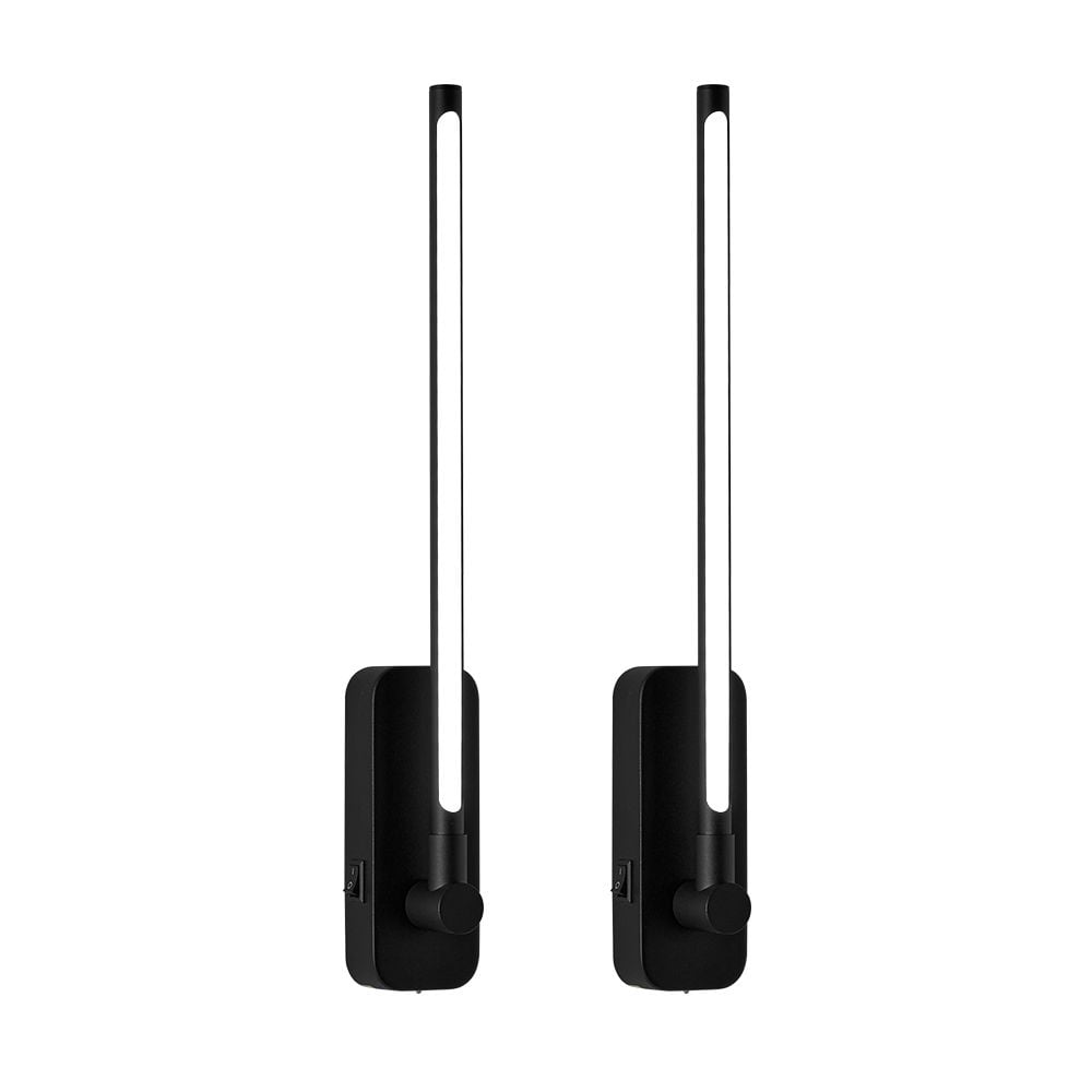 Rechargeable Wall Lights with Remote Control, LED Picture Lights for Bedroom, Wireless Magnetic Clip-On Art Light Fixtures, 3CCT-Dimmable in Black