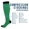 thumbnail image 4 of joogoo Teal Green Socks Women Men Knee High Sock, 4 of 8