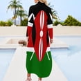 thumbnail image 2 of Kenya Flag T-Shirt - Kenyan Nairobi Sticker Long Sleeved Shirt Dress Woman clothes beach outfits for women, 2 of 6
