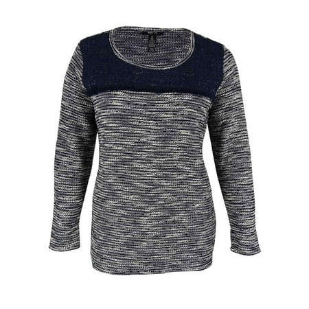 - style & co. women's crochet trim sweater