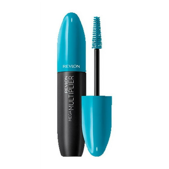 Revlon Mega Multiplier Mascara, Smudgeproof Eye Makeup, 803 Blackened Brown, 0.28 fl oz