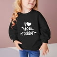 thumbnail image 5 of Iyufng Toddler Girls Sweatshirts,Graphic Cotton Crewneck Pullover Sweatshirt for Girls,Toddler Kids Boys Girls Valentine's Day Heart Print Long Sleeve Hoodless Sweatshirts,Toddler Girls Shirts Tops, 5 of 8