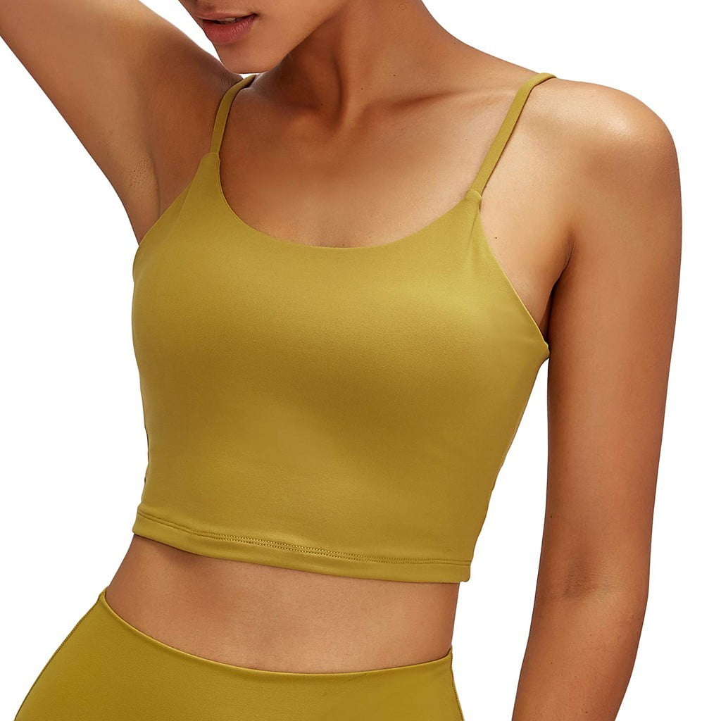  HK97 Yellow Bees Insect Honey Honeycomb Geometry Sports Bras  for Women High Support Racerback Crop Tops for Teen Girls, Casual Fitness  Workout Tank Tops, Yoga Running Vest Top Removable Padded Bra