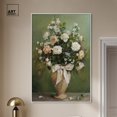 thumbnail image 3 of Beautiful Flowers in Vase Canvas Floral Vase Wall Art by Art Remedy, White Frame, 36" x 54", 3 of 7