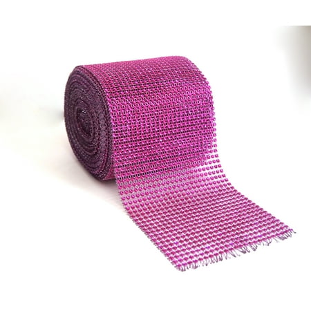 Diamond Rhinestone Mesh Ribbon Wrap Roll Wedding Party Decoration Trim 4.5