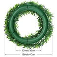 thumbnail image 3 of Unique Bargains Lavender Wreath for Front Door Artificial Wreaths Plastic Green Leaves, 3 of 7