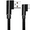 Black, variant on GJX USB Cable High-Speed Charging&data Sync Cord USB Type C Cable,Right Angle 90° Elbow Nylon Braided Micro USB Cable,Black,9ft