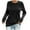 Black, variant on Fall Shirts for Women 2025 Long Sleeve Blouses for Women Casual Loose Fit Blouses Round Neck Comfy Tunic Tops Pullover Basic Tee Classic Solid Color Sweatshirts Black L
