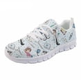 thumbnail image 1 of Spring Nurse Flat Shoes, Women Cute Cartoon Nurses Printed Sneakers, 1 of 1