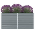 thumbnail image 1 of vidaXL Raised Garden Bed 160x80x77 cm Galvanised Steel Grey, 1 of 4