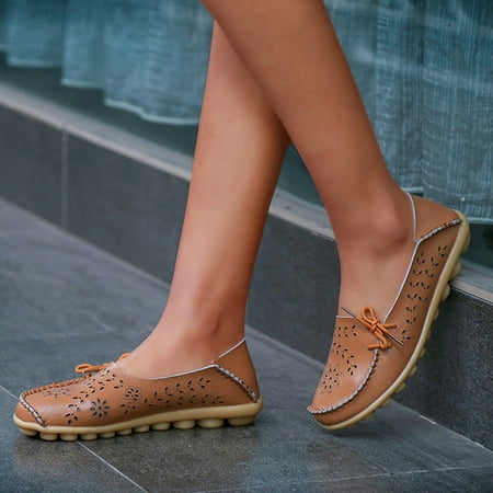 

Follure Slip On Women Hollow Out Comfort Walking Flat Loafers Casual Shoes Driving Loafers Walking Shoes For Women