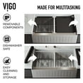 thumbnail image 4 of Oxford 33" L x 20.5" W Double Basin Farmhouse Kitchen Sink With Additional Accessories, 4 of 11
