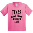 thumbnail image 3 of Inktastic Texas Awesome Since 1845 Youth T-Shirt, 3 of 5