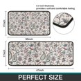 thumbnail image 7 of White Pioneer Flower and Paisley Pattern Kitchen Rugs Sets Of 2,Anti Fatigue Kitchen Mat Rugs Non Slip Washable,Decorative Kitchen Floor Mats for Kitchen,Sink,Laundry,17"X30"+17"X47", 7 of 7
