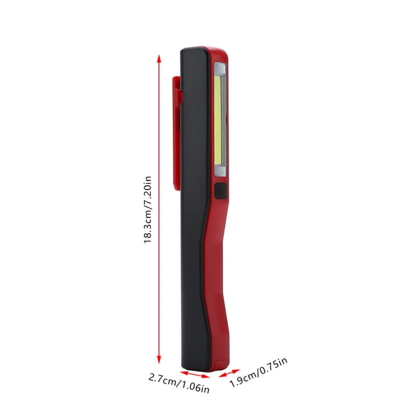 Linterna de trabajo de bolsillo, linterna LED COB recargable Linterna COBLED Luz de trabajo COB Probada profesionalmente