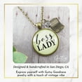 thumbnail image 4 of Boss Lady Necklace Female Adult Gutsy Goodness Bronze Metal Jewelry, 4 of 8