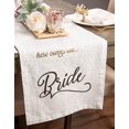 thumbnail image 3 of Design Imports CAMZ11169 14 x 72 in. Here Comes the Bride Table Runner, 3 of 6