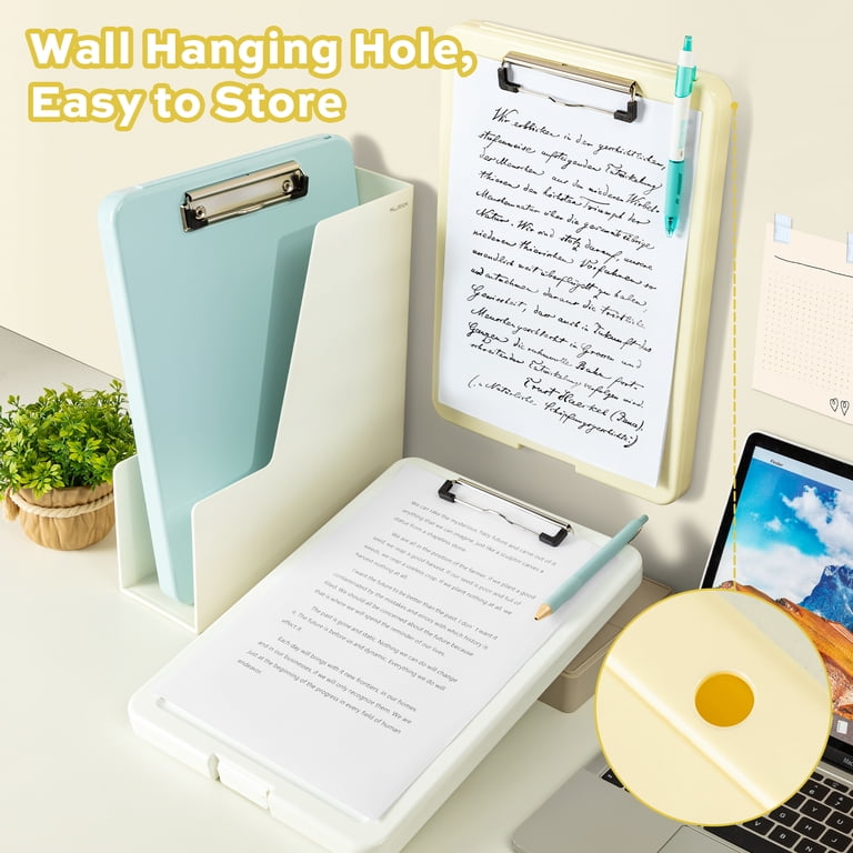 Deli Storage Clipboard with Pen Holder, Yellow photo 3