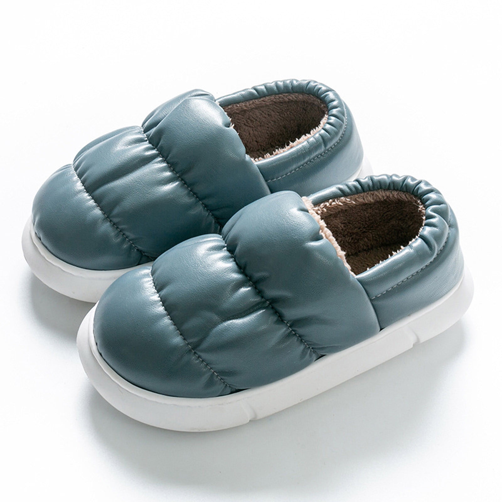 House Slippers Puffy Coat Slippers Shoes For Women Cotton Slippers