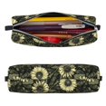 thumbnail image 2 of Cauagu Sunflowers Print Leather Pencil Pen Case - Stationery Bag Portable Stationery Bag Big Capacity Pencil Pouch Cosmetic Organizer Bag for Men & Women, 2 of 7