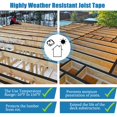 thumbnail image 2 of Joist Tape Heelos Deck, 5 cm x 15 m, resistente a la intemperie, paquete de 4, 2 of 6