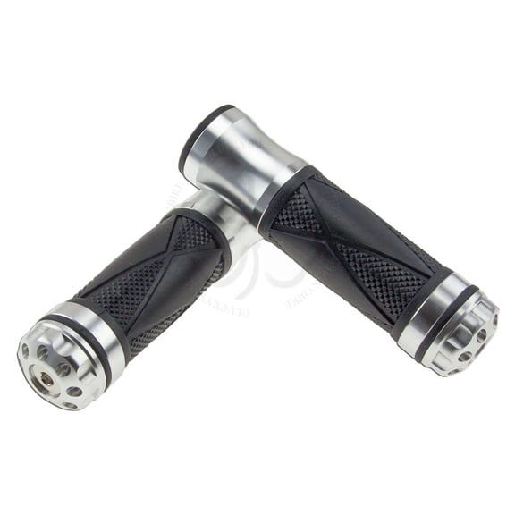 CNC V2 Hand Grip 7/8" Silver Universal Gel Handle Bar 22mm Left Right Front