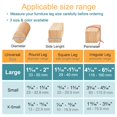 thumbnail image 2 of Protectores de patas para sillas OASMU para pisos de madera (32 unidades), 2 of 6