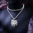 thumbnail image 2 of ZMY Home Bear Claw Necklace Stainless Steel Viking Jewelry Punk Cool Long Chain Norse Celtic Knot Pendant Necklaces, 2 of 7