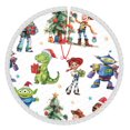 thumbnail image 1 of Faldas para árbol de Navidad de Toy Story de 30 pulgadas, tapete para árbol de Navidad para fiestas de invierno, falda para árbol de Navidad para decoraciones navideñas rústicas, 1 of 1