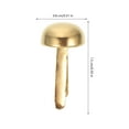thumbnail image 2 of COMPUKAS  100Pcs Golden Alloy Paper Fastener Brads for Document Organization Crafts, 2 of 8