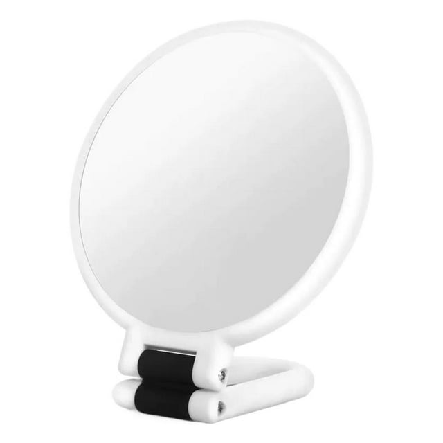 50X Magnifying LED Lighted Makeup Mirror - Handheld Double-Sided Folding Cosmetic Mirror for Detail Application & Travel, Compact Design
