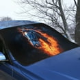 thumbnail image 3 of FOR U DESIGNS Horse Flame Print All-Weather Car Windshield Cover for Ice and Snow, Windshield Protector for Car Suv Auto Winter Ice Sunshade Protector, 55.9 x 37.7 Inches, 3 of 6