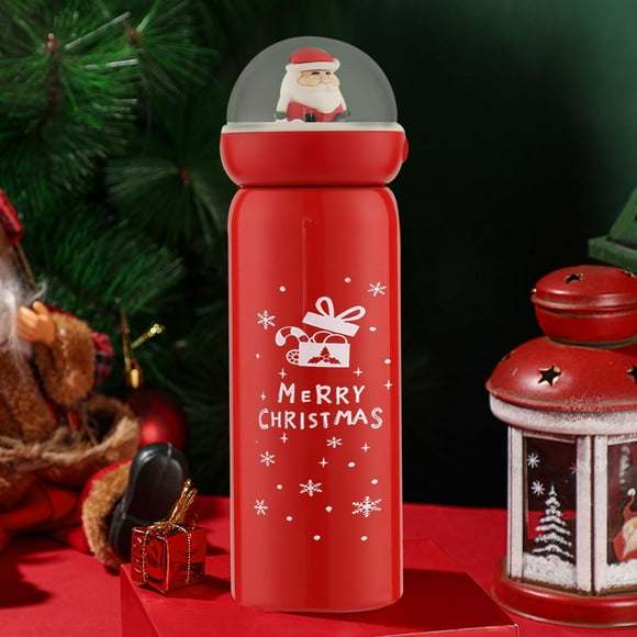 Preservación de calor de Navidad Taza de taza de preservación de calor al vacío de acero inoxidable 380ml Wmkox8yii FHAKJF180