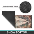 thumbnail image 7 of Boho Light Brown Vintage Country Carpet Rugs and Mats Non Skid Washable Absorbent Microfiber Soft Kitchen Mat for Floor Set Of 2 Decor Stain Resistant 17"x47"+17"x30", 7 of 7