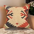 thumbnail image 2 of Indian Style Decorative Pillow Cover For Home Bedroom Décor Wool Jute Square Cushion Case (18 inch), 2 of 4