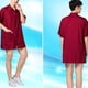 thumbnail image 2 of Ropa de tinte para el cabello Tratamiento simple para el cabello Ropa de trabajo de manga corta para hombre mujer (Rojo XL), 2 of 5