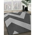 thumbnail image 3 of Ahgly Company Machine Washable Indoor Square Transitional Dark Gray Area Rugs, 4' Square, 3 of 7