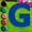 Blue, variant on 20 x 15 in. Letter G Yard Sign, Green