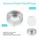 thumbnail image 3 of Tapa de Flip Off Uxcell de 20 mm 200 PCS Sellos sin rebabas para frascos de vidrio y botellas liofilizadas, Blanco/Plata, 3 of 6