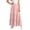 Pink, variant on Maxi Skirt for Girls Solid Color High Elastic Waist Casual Flowy Ruffle Maxi Skirts Tiered Long Skirt for Kids