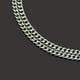 thumbnail image 2 of 1 collar elegante para hombre, de acero inoxidable, chapado en oro cubano, cadena de eslabones (plata)., 2 of 7