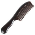 thumbnail image 7 of Onedor Handmade 100% Natural Black Sandalwood Hair Combs - Anti-Static Sandalwood Scent Natural Hair Detangler Wooden Comb With Ripple Shape Handle (Black Sandalwood Wide Tooth With Ripple Shape Handle), 7 of 7