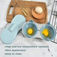 thumbnail image 2 of Cazador furtivo de huevos para microondas - Cocedor de huevos - Utensilio de cocina - Al vapor - Utensilio de cocina - 22 cm - azul, 2 of 5