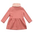 thumbnail image 2 of Richie House Girls' woven Jacket with fake fur collar RH0992, 2 of 2