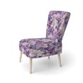 thumbnail image 3 of Designart "Dreamy Orchid Oasis I" Chaise d'Appoint Tropicale Violette - Fauteuil Tropical pour Salon, 3 of 7