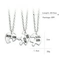 thumbnail image 3 of Stainless Steel 3-Piece Puzzle Heart Necklace - Family Friendship Jewelry for Sisters & Friends, 3 of 7