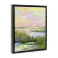 thumbnail image 3 of Stupell Industries Soft Pink Marshland Sunrise Landscape & Nature Painting Black Floater Framed Canvas Art Print Wall Art, 25 x 31, 3 of 9