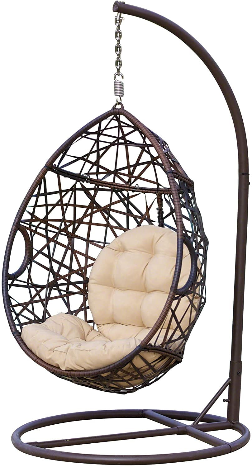 wicker hanging egg chair on Gardsquid Outdoor Swing Chair Patio Wicker Hanging Egg Chair Walmart Com Walmart Com
