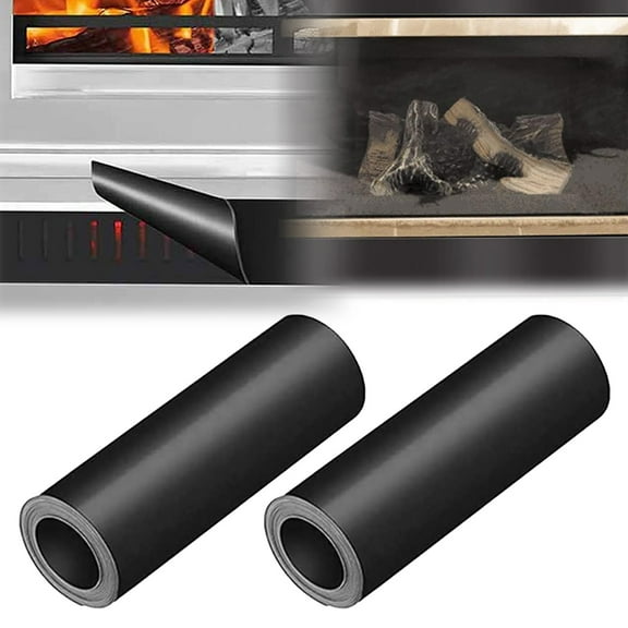 Goowood Magnetic Fireplace Draft Stopper 2pcs Fireplace Screen Vent Cover for Winter and Summer Indoor Chimney Draft Blocker Rubber Guard