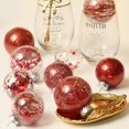 thumbnail image 4 of 30Pcs Glittery Christmas Balls Plastic Shatterproof Xmas Tree Balls Ornaments (Red, 2.36"), 4 of 13